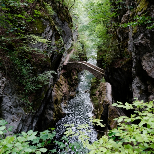 Le Pont-de-la-Baleine dans les Gorges de l'Areuse