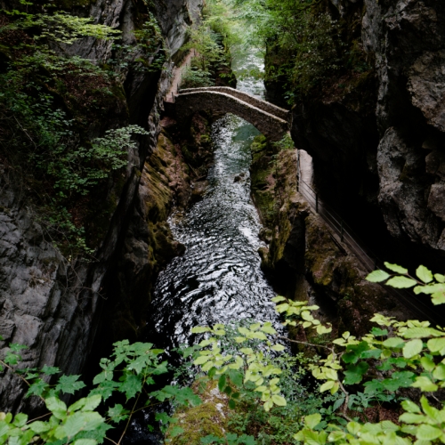 Le Pont-de-la-Baleine dans les Gorges de l'Areuse