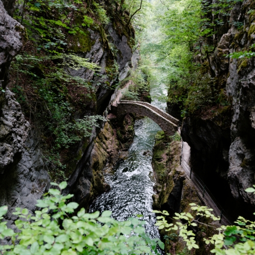 Le Pont-de-la-Baleine dans les Gorges de l'Areuse