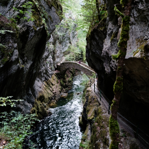 Le Pont-de-la-Baleine dans les Gorges de l'Areuse