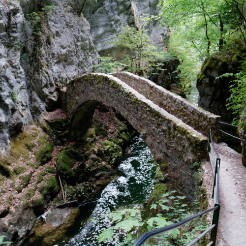 Le Pont-de-la-Baleine dans les Gorges de l'Areuse