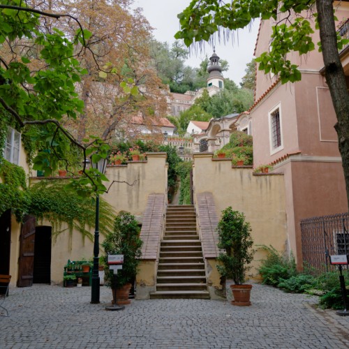 Les jardins au contrebas du château