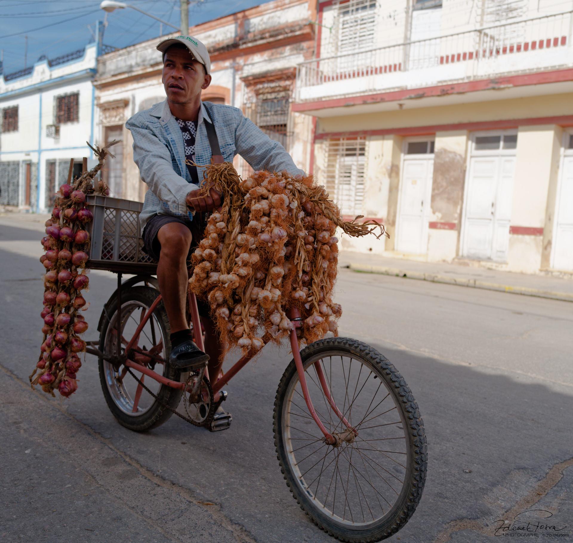 Un marchant d'oignos et d'ail, Cárdenas, Cuba
