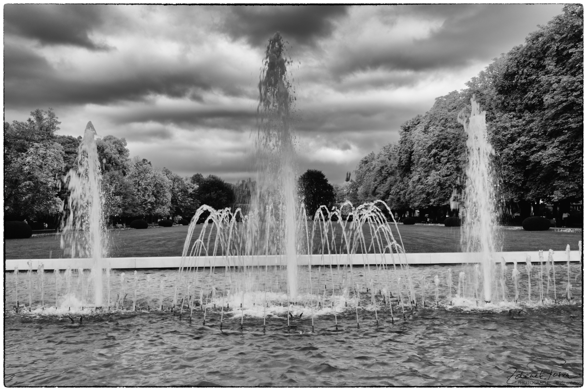 Podebrady, la fontaine du parc