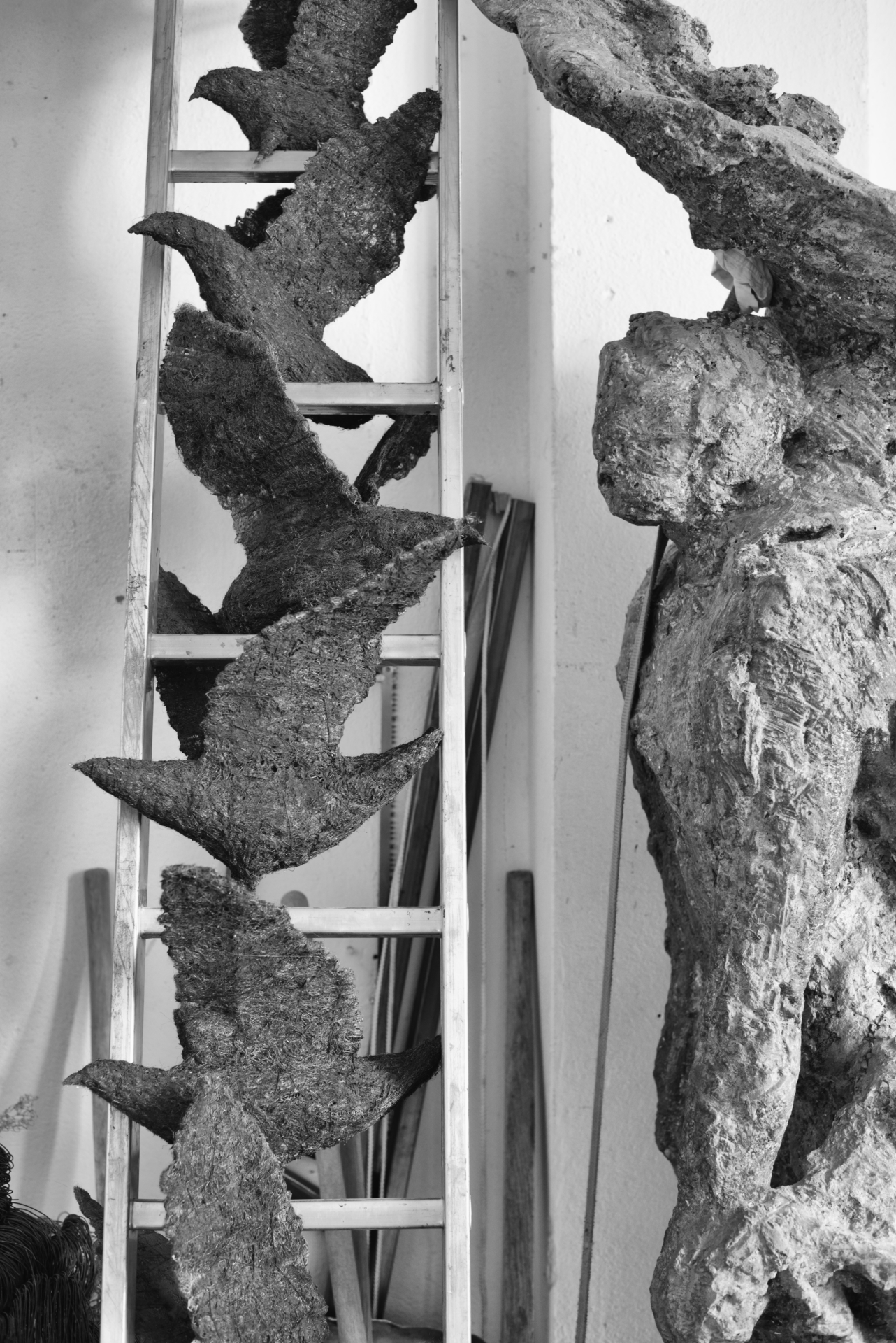 Dans l'atelier d'un sculpteur