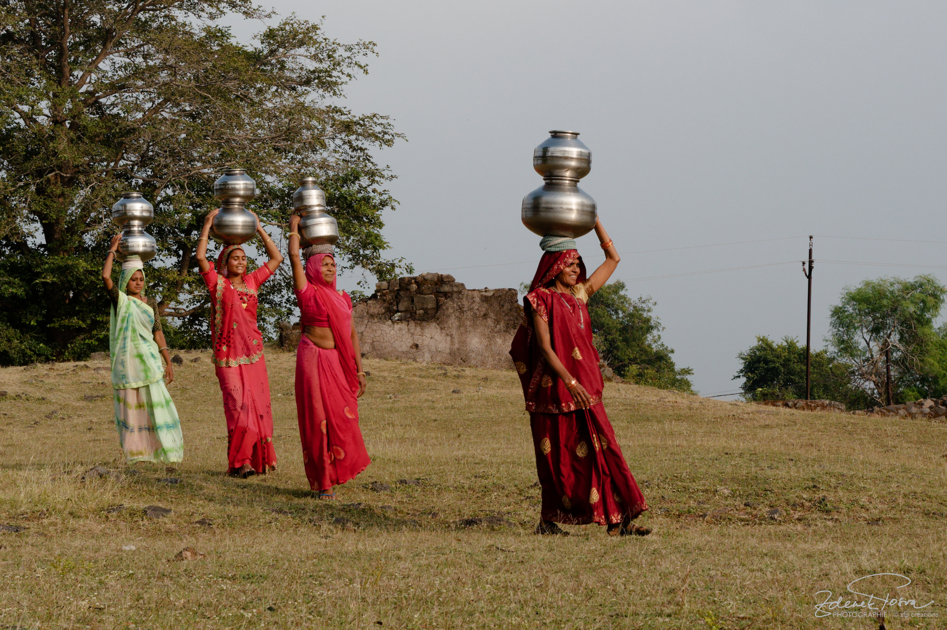 La grêce féminine dans les vestiges d'un site islamique à Mandu