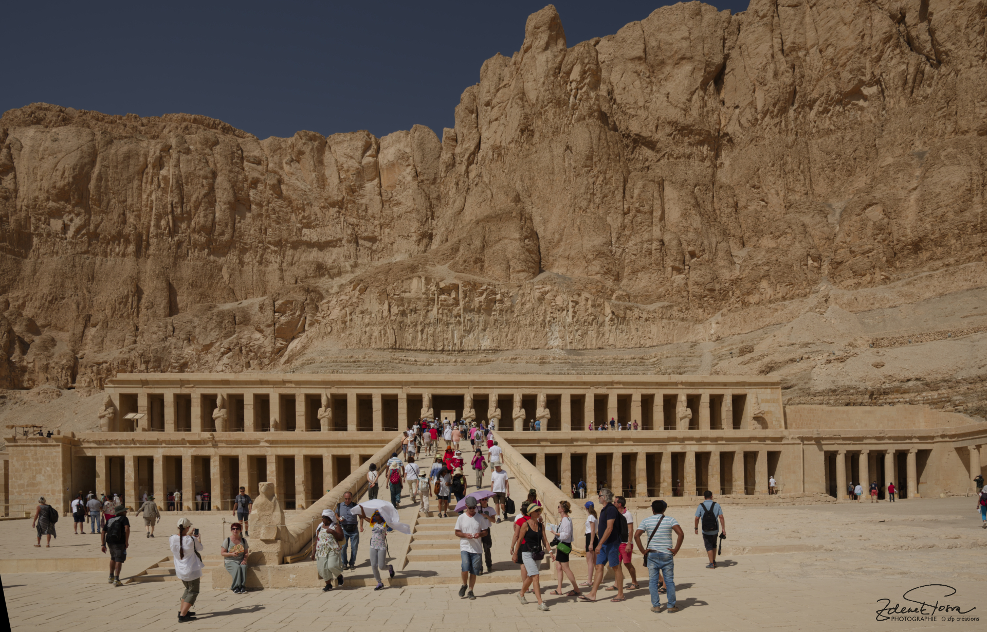 El-Deir el-Bahari, l'un des plus fascinants temples de l'Egypte, le temple funéraire d'Hatchepsout