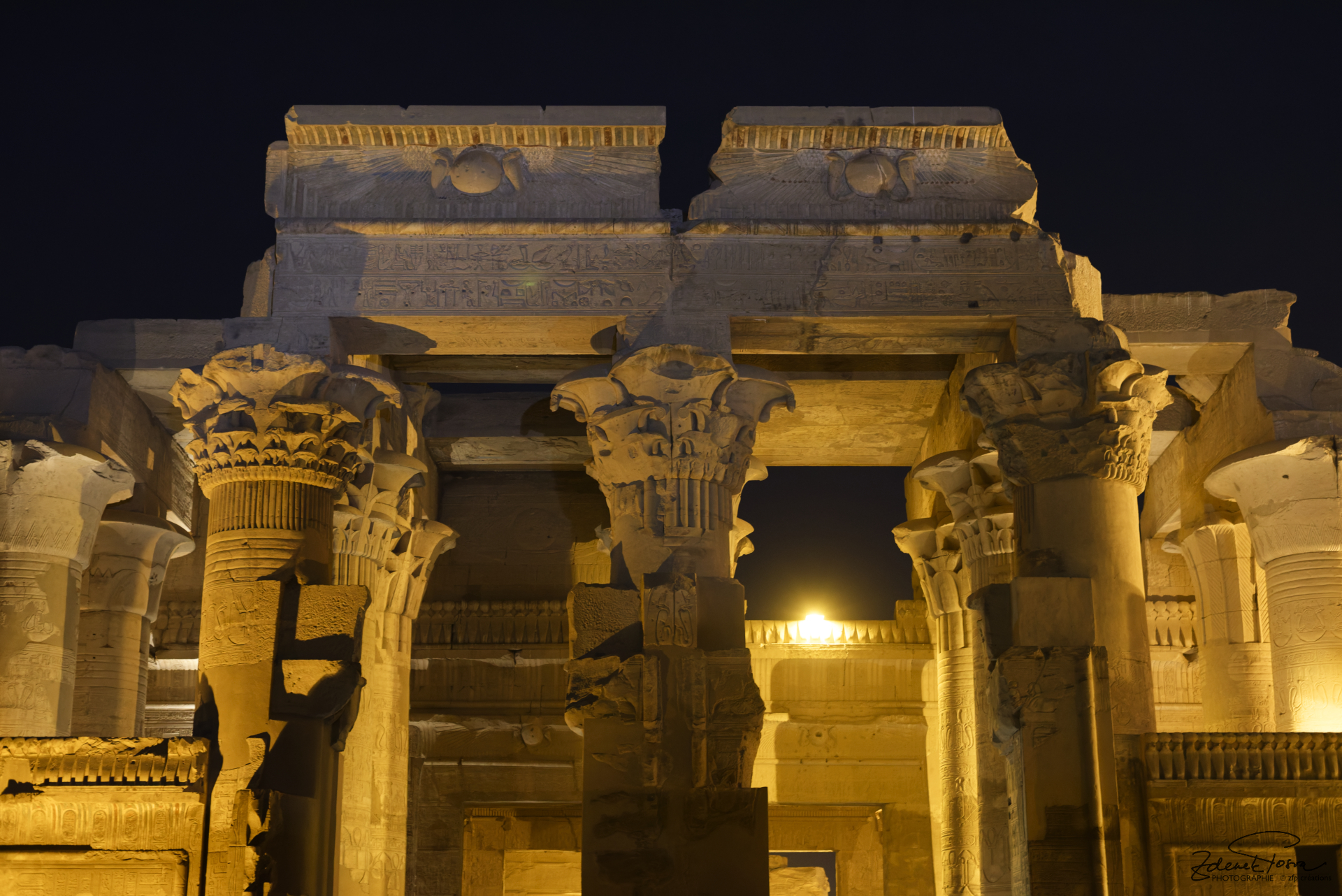 La visite nocturne du temple de Kom Ombo