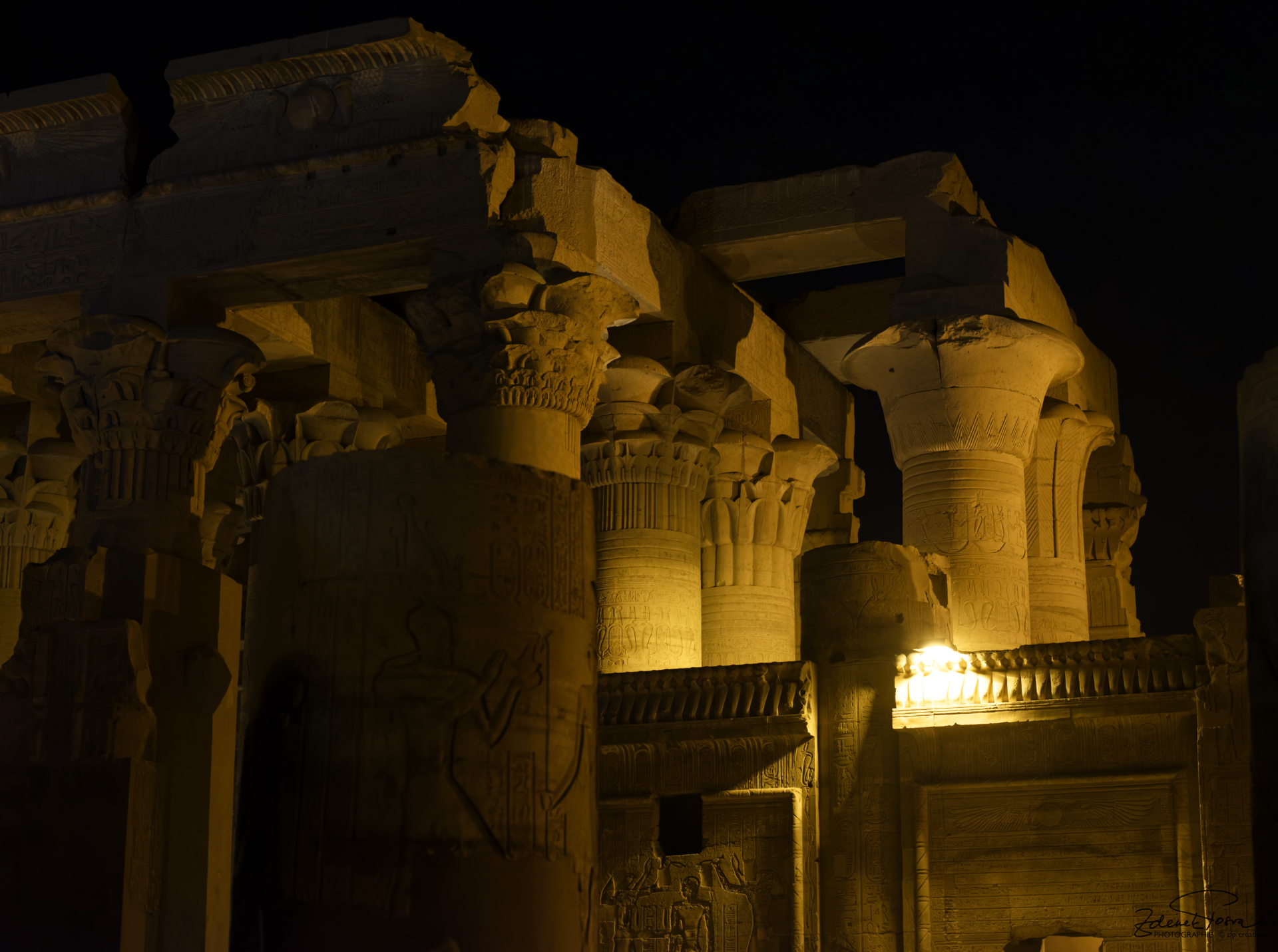 La visite nocturne du temple de Kom Ombo