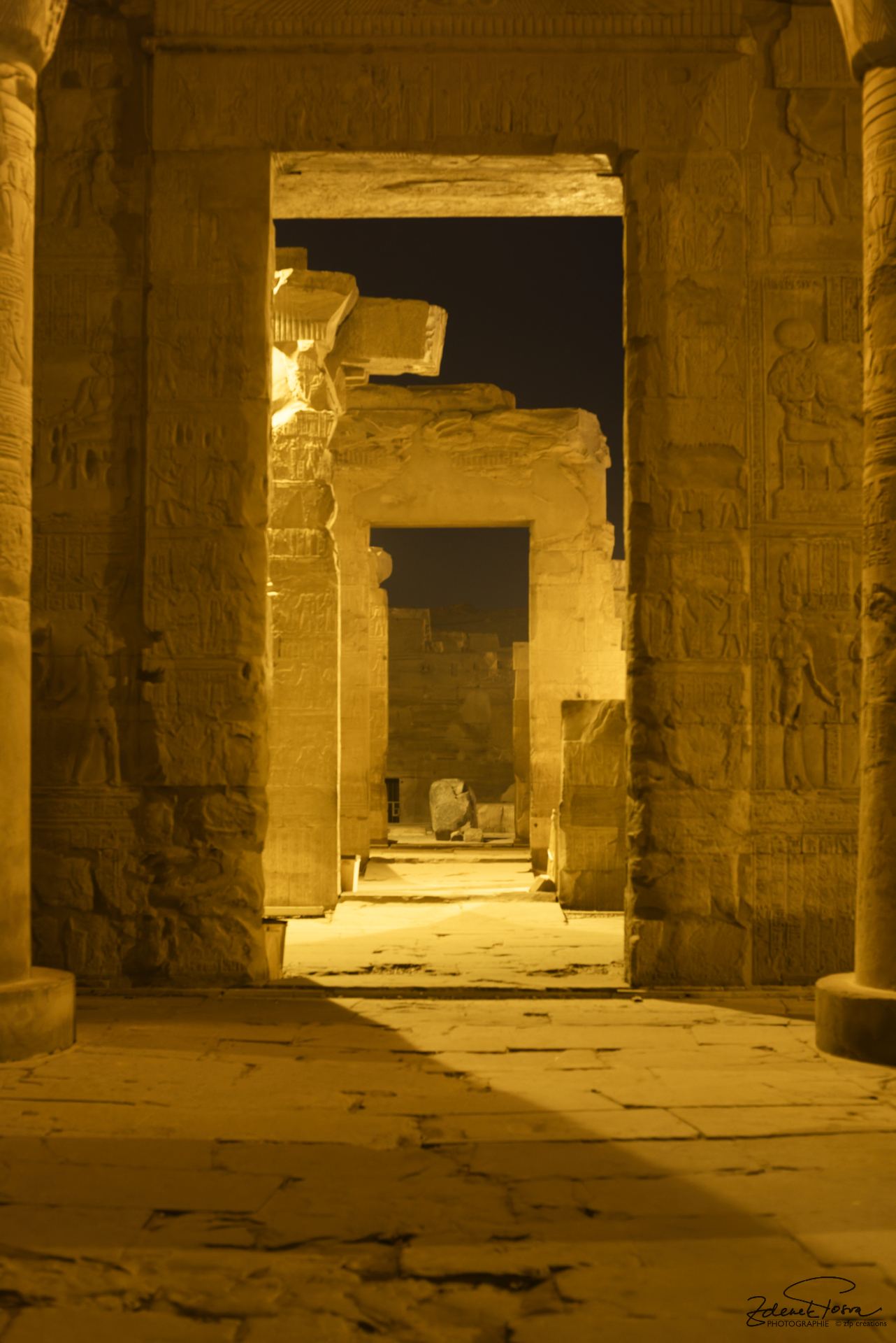 La visite nocturne du temple de Kom Ombo
