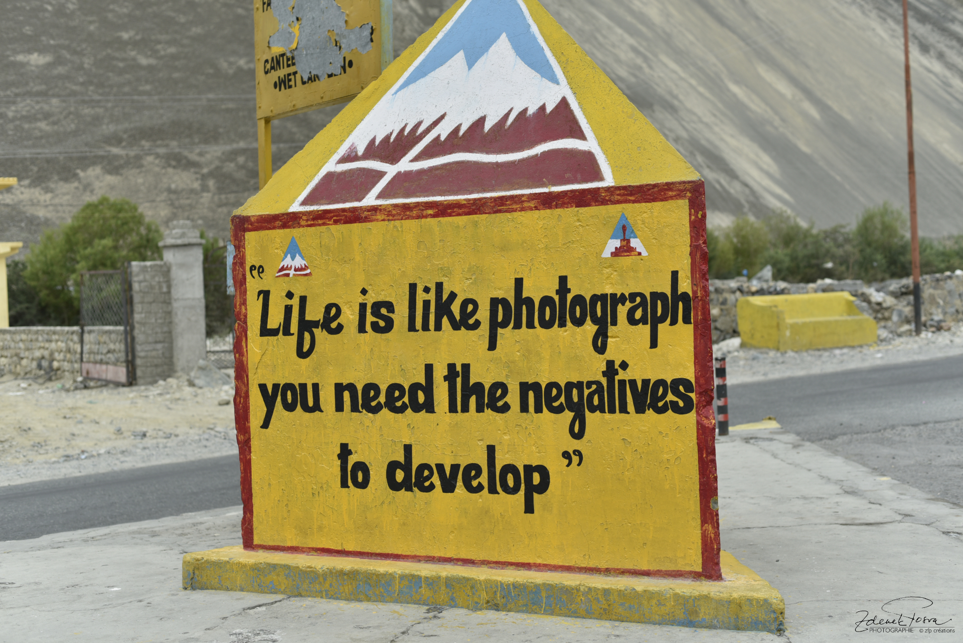 Le croisement des route à la valée de Nubra