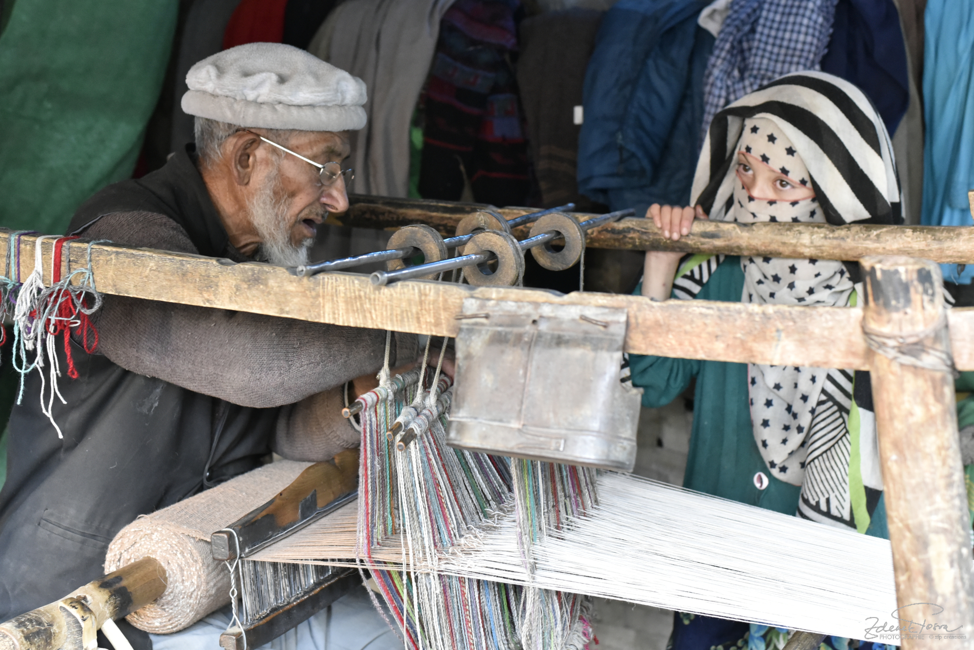 Les travaux de tissage au village de Turtuk