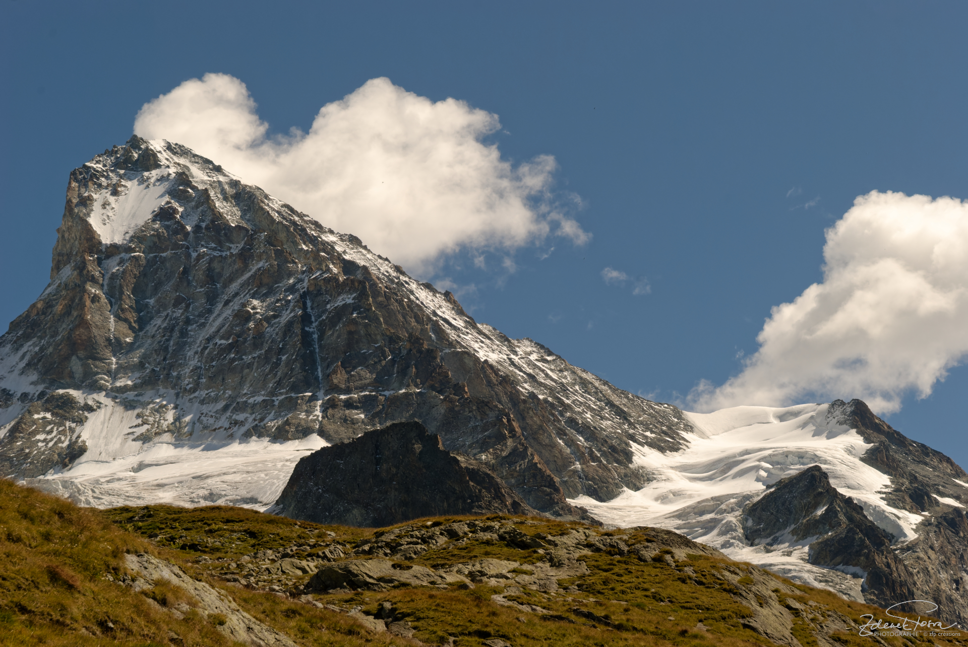 Face nord avec le glacier des Manzettes