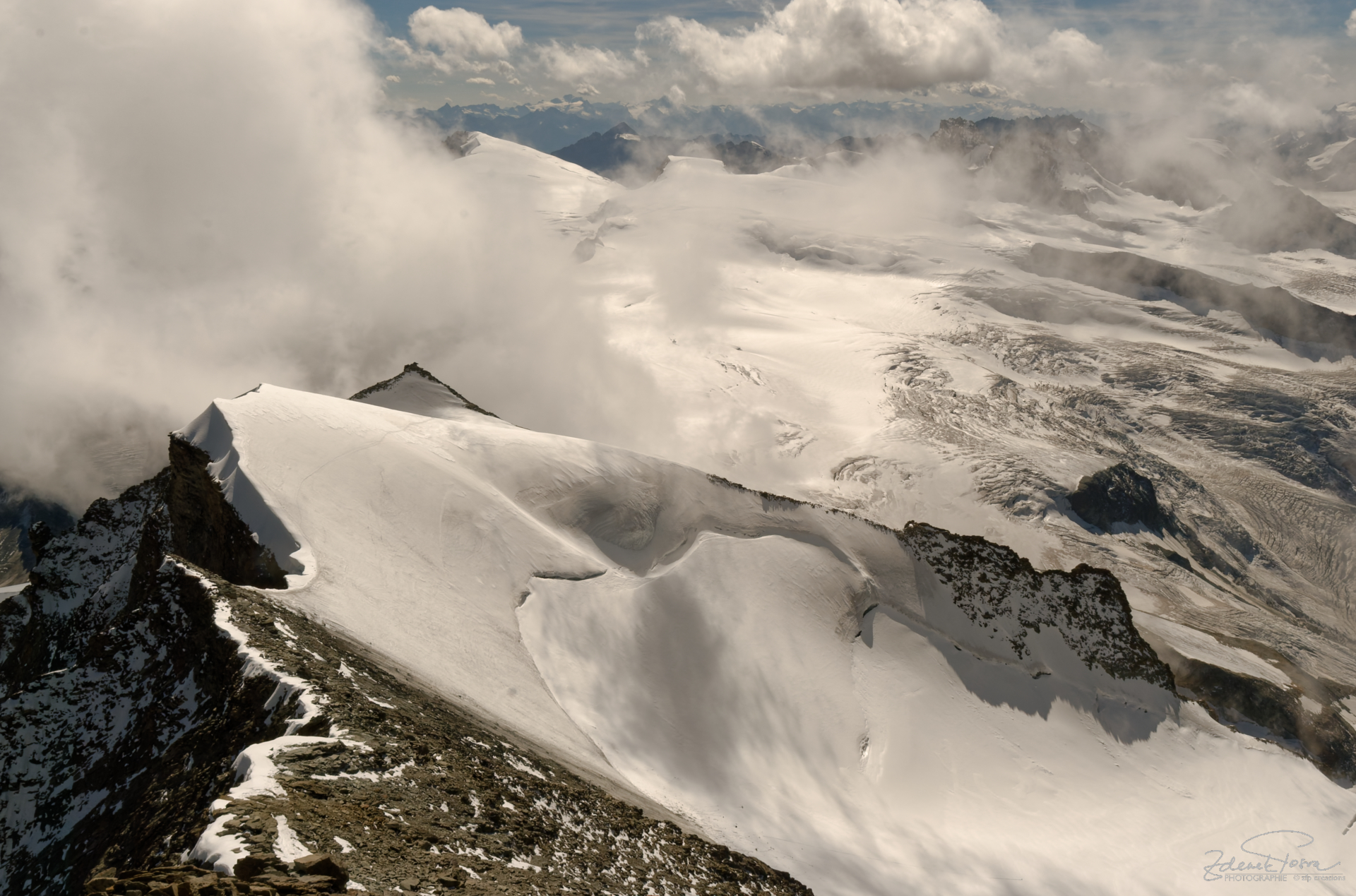 La crête vers le sommet