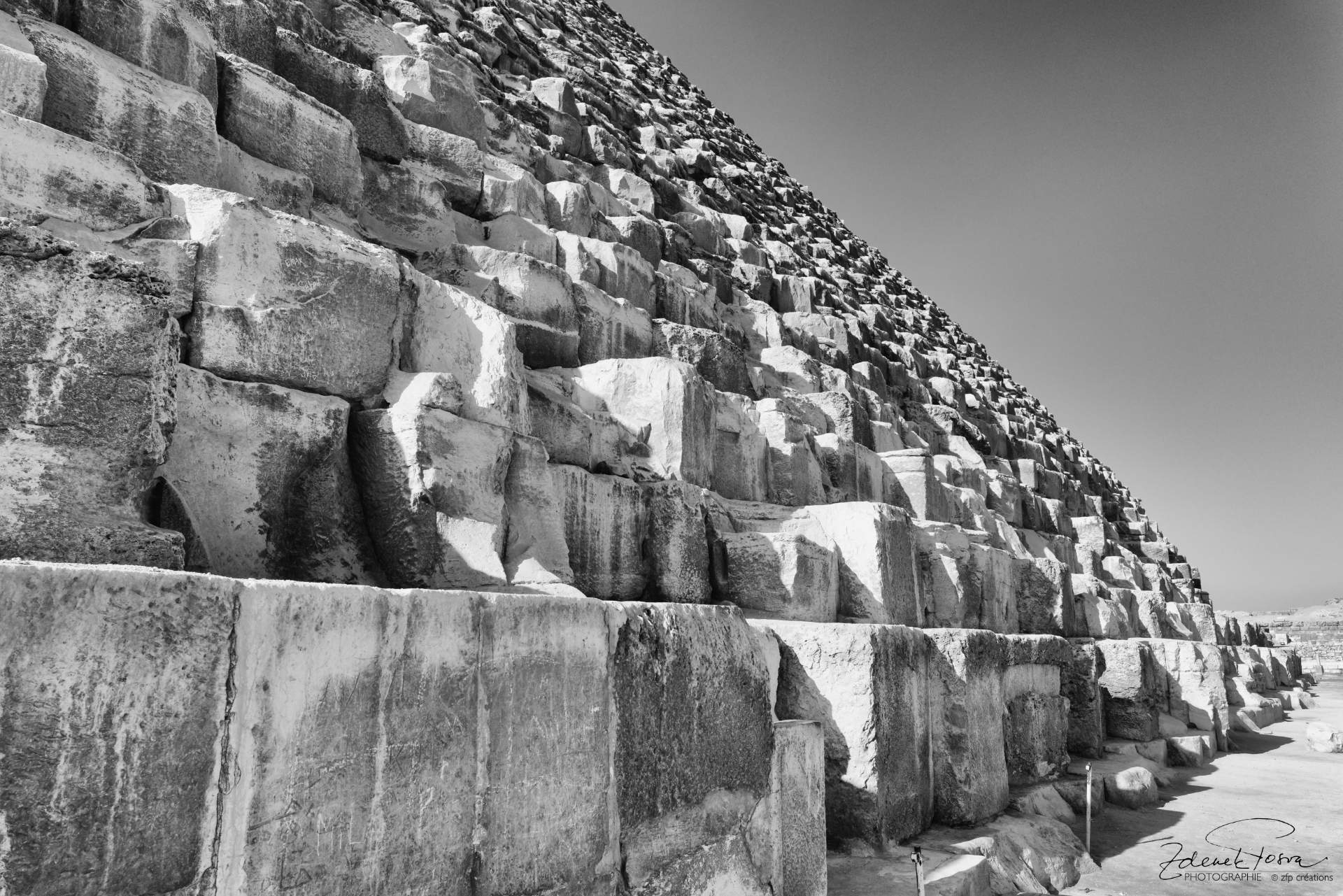 Les pierres de la Grande pyramide de Gizeh