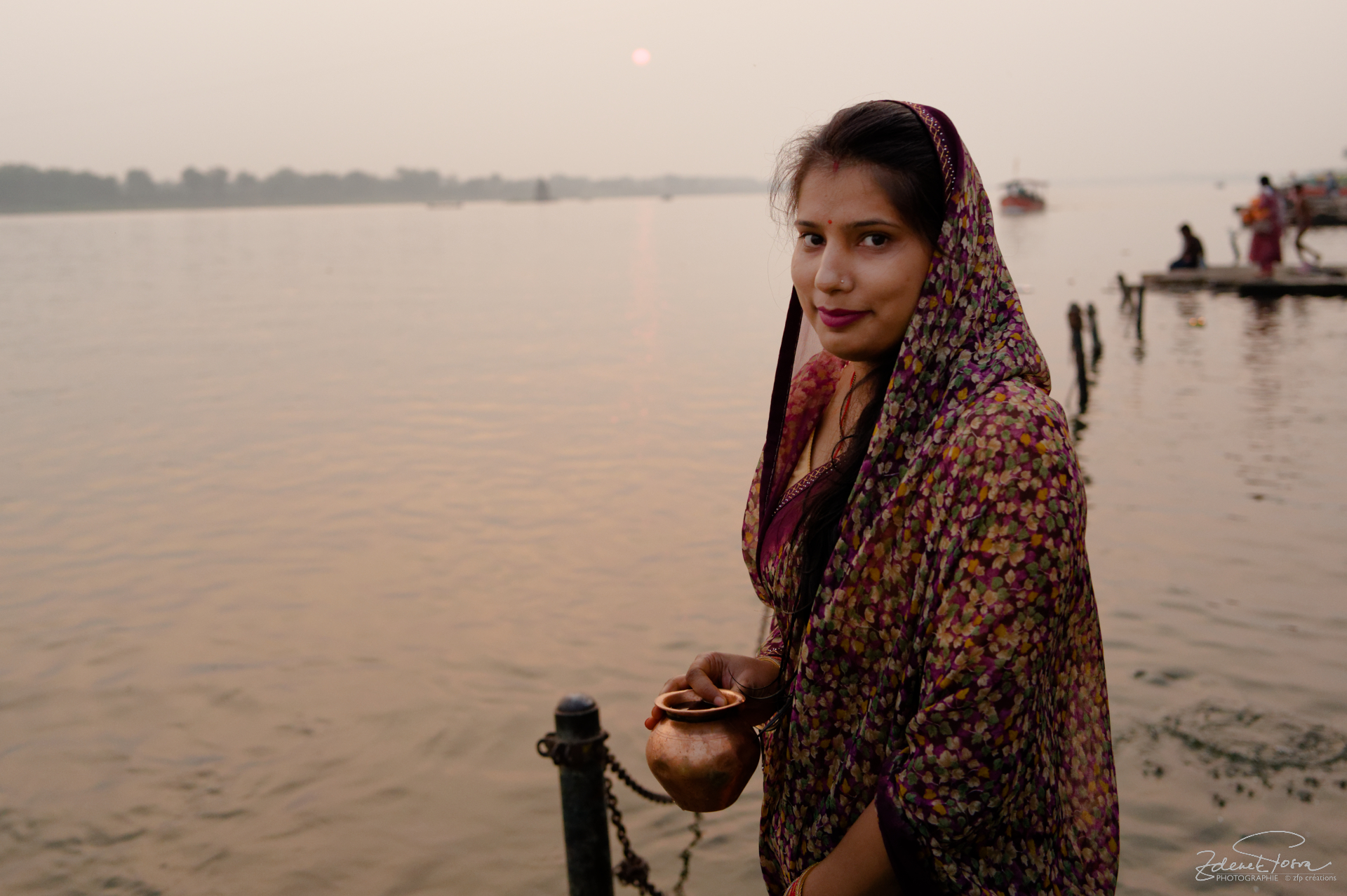 Des rituels au bord de la rivière Narmada