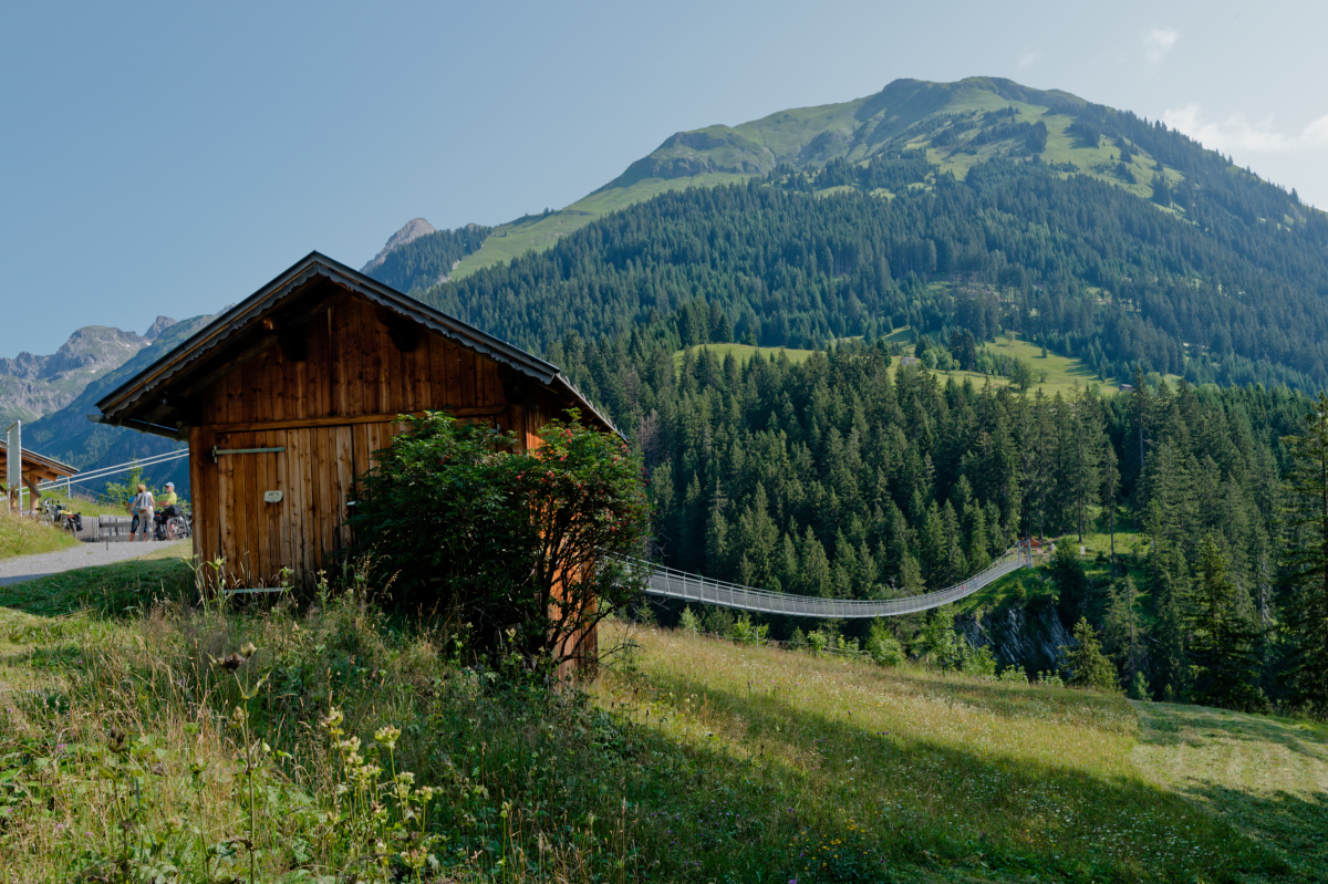 Pont suspendu à Holzgau