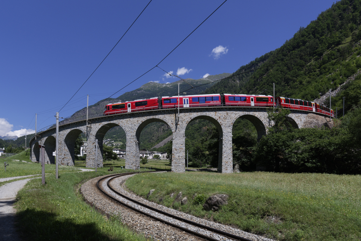 Le viaduc hélicoïdal de Brusio