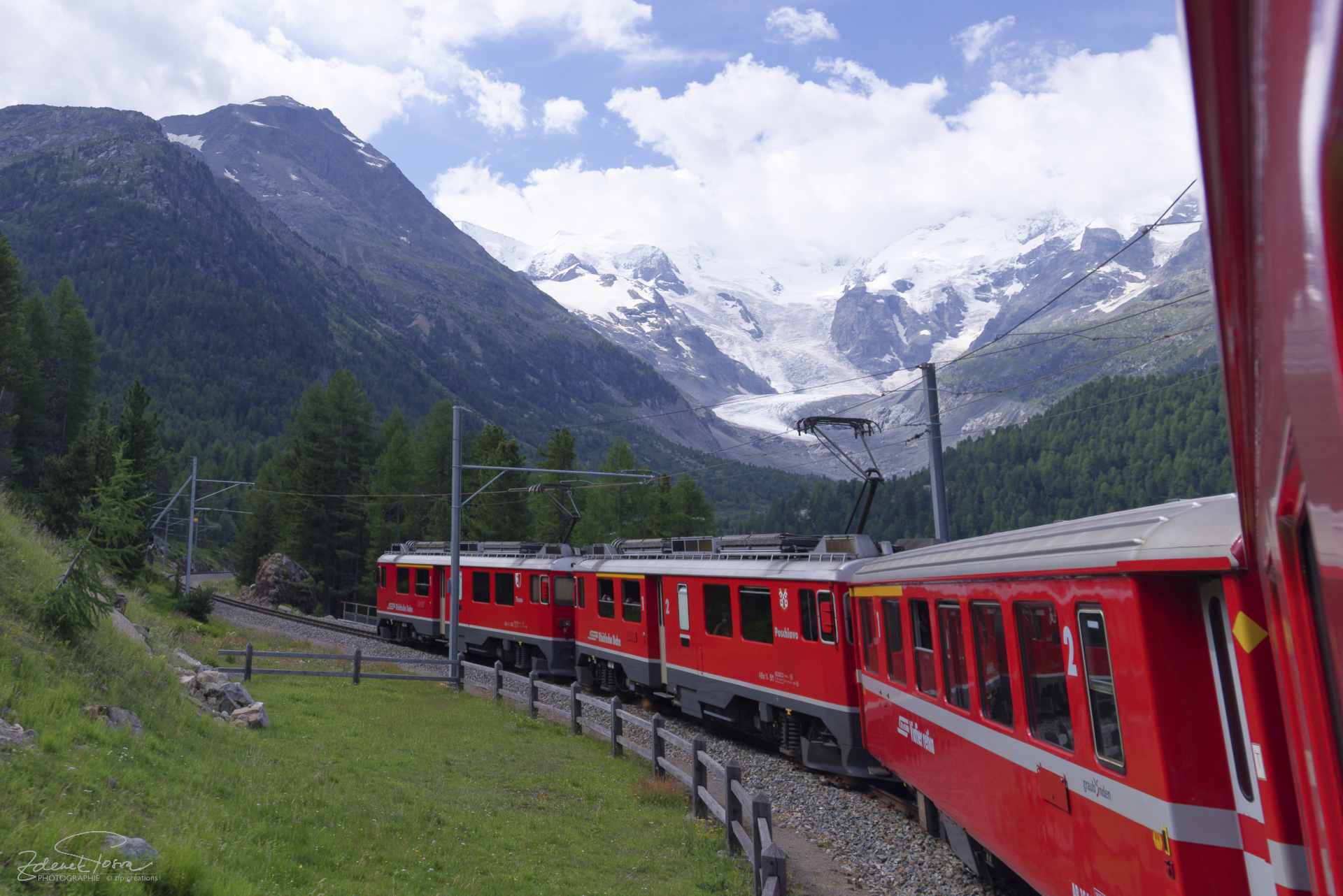 Le chemin ferrovier de Bernina