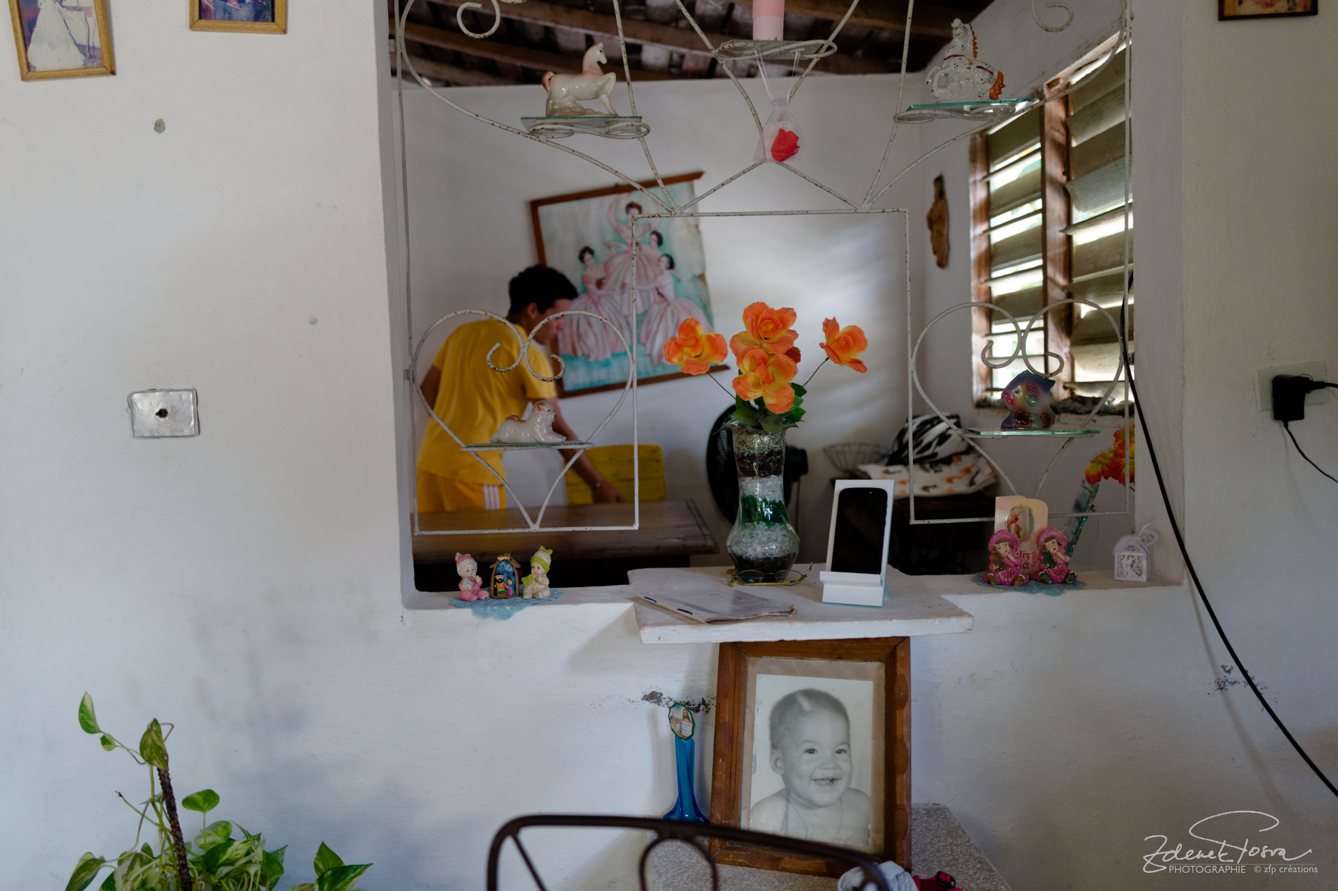 Dans la maison d'une famille, Palenque
