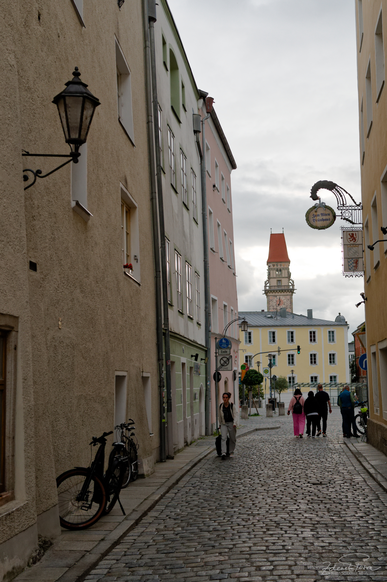 Passau avec la tour de l'Hôtel de Ville