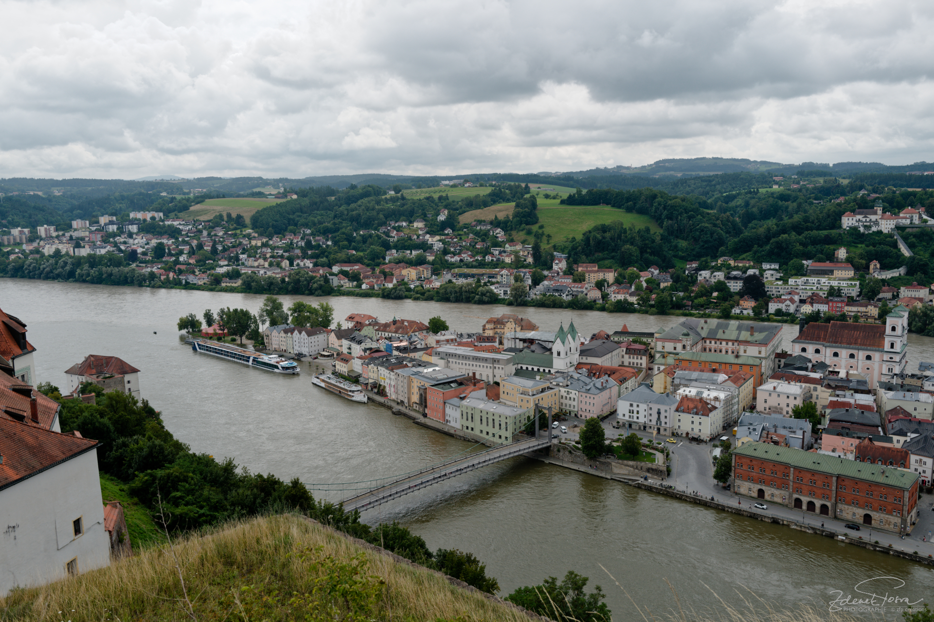 Passau entre deux rivières: Danube et Inn